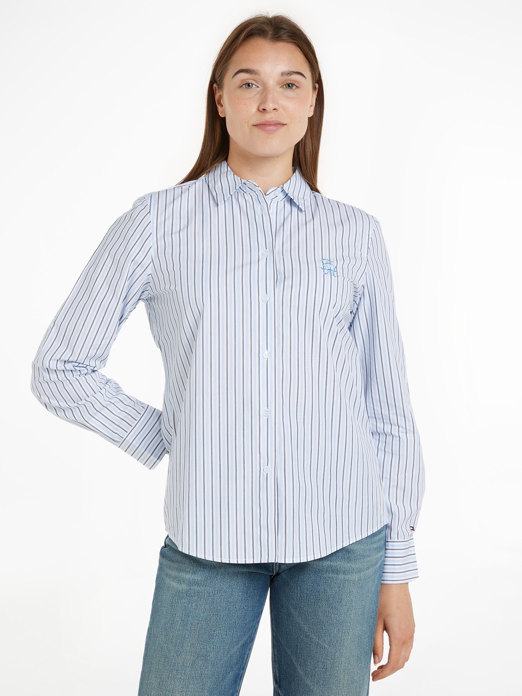 Buy Tommy Hilfiger Blue Regular Fit Stripe Shirt from Next Canada