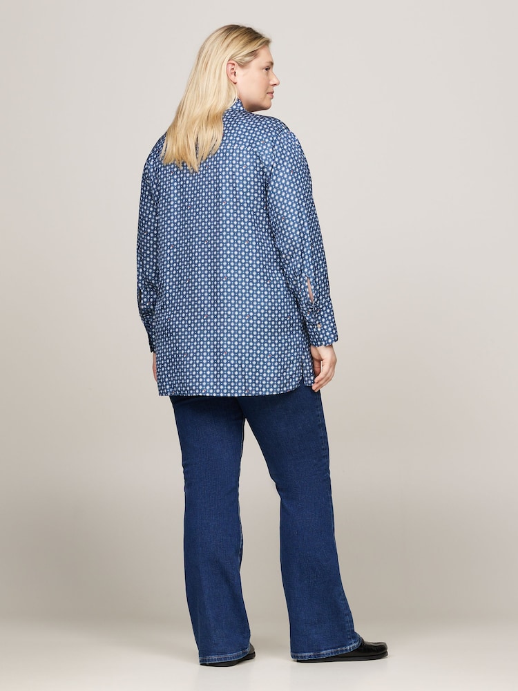 Tommy Hilfiger Blue Regular Fit Foulard Shirt - Image 2 of 5 Tommy Hilfiger Blue Regular Fit Foulard Shirt - Image 2 of 5
