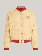 Tommy Hilfiger Red Relaxed Varsity Reversible Bomber Jacket - Image 6 of 7