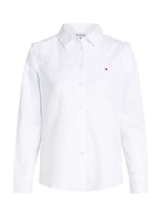 Tommy Hilfiger White Regular Fit Stretch Oxford Shirt - Image 4 of 6