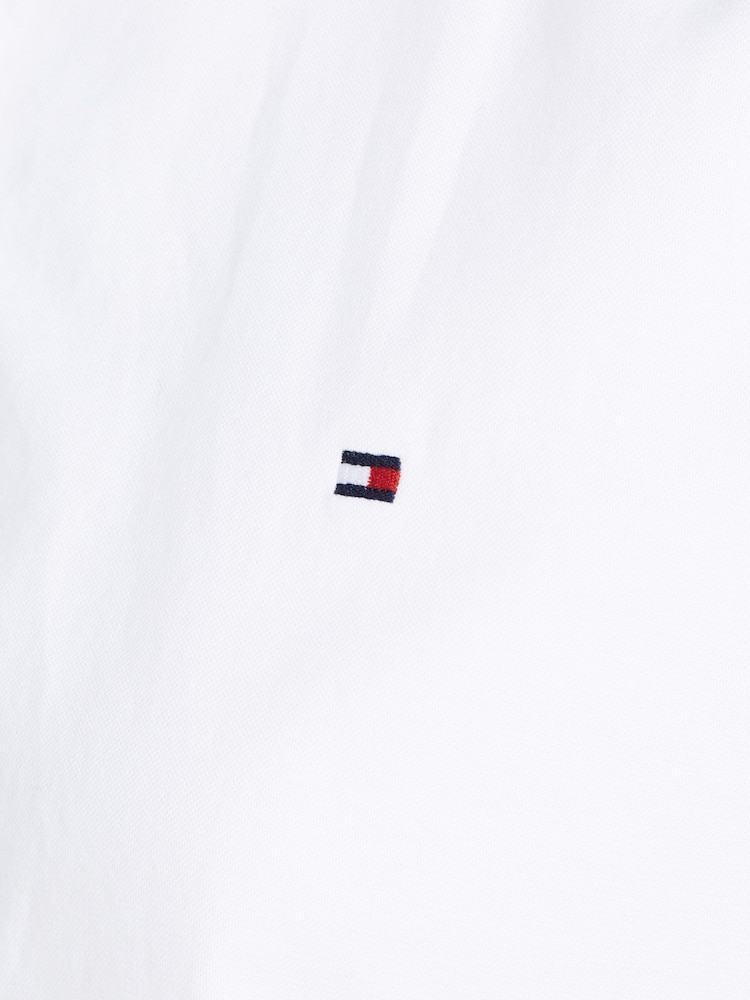 Tommy Hilfiger White Regular Fit Stretch Oxford Shirt - Image 6 of 6 Tommy Hilfiger White Regular Fit Stretch Oxford Shirt - Image 6 of 6