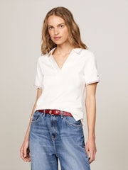 Bílá - Tommy Hilfiger Slim Fit Polo trička - Image 1 of 6