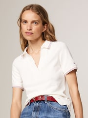 Bílá - Tommy Hilfiger Slim Fit Polo trička - Image 4 of 6
