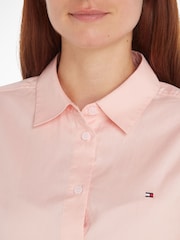 Tommy Hilfiger Pink Regular Fit Stretch Oxford Shirt - Image 3 of 6