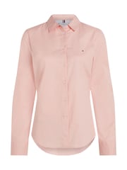 Tommy Hilfiger Pink Regular Fit Stretch Oxford Shirt - Image 4 of 6
