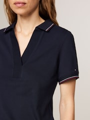 Tommy Hilfiger Blue Slim Fit Polo Shirt - Image 4 of 6