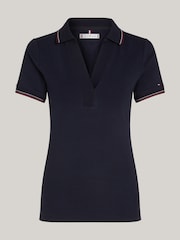 Tommy Hilfiger Blue Slim Fit Polo Shirt - Image 5 of 6