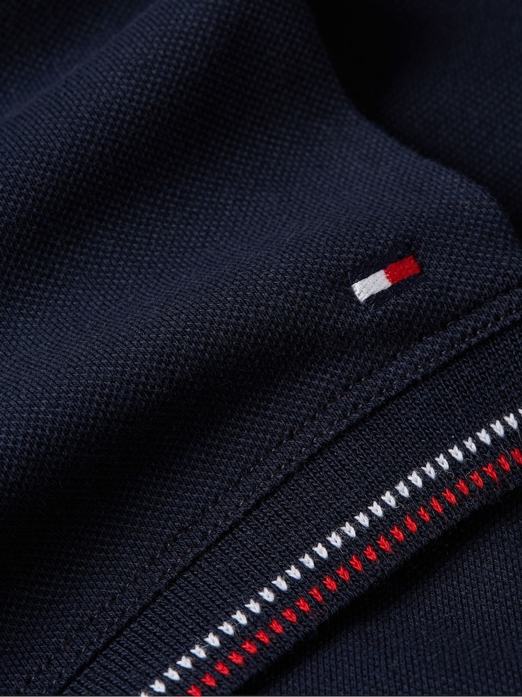 Tommy Hilfiger Blue Slim Fit Polo Shirt - Image 6 of 6 Tommy Hilfiger Blue Slim Fit Polo Shirt - Image 6 of 6