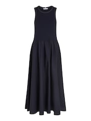 Tommy Hilfiger Blue Ribbed Global Mix Dress - Image 5 of 6