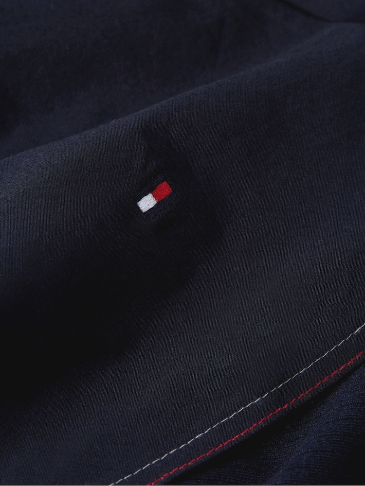Tommy Hilfiger Blue Ribbed Global Mix Dress - Image 6 of 6