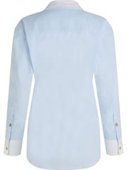 Tommy Hilfiger Blue Double Button 100% Cotton Waisted Shirt - Image 2 of 3