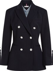Tommy Hilfiger Blue Statement Fitted Blazer - Image 1 of 3