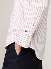 Tommy Hilfiger White Regular Fit Stripe Shirt - Image 4 of 6