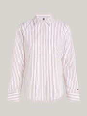 Tommy Hilfiger White Regular Fit Stripe Shirt - Image 5 of 6