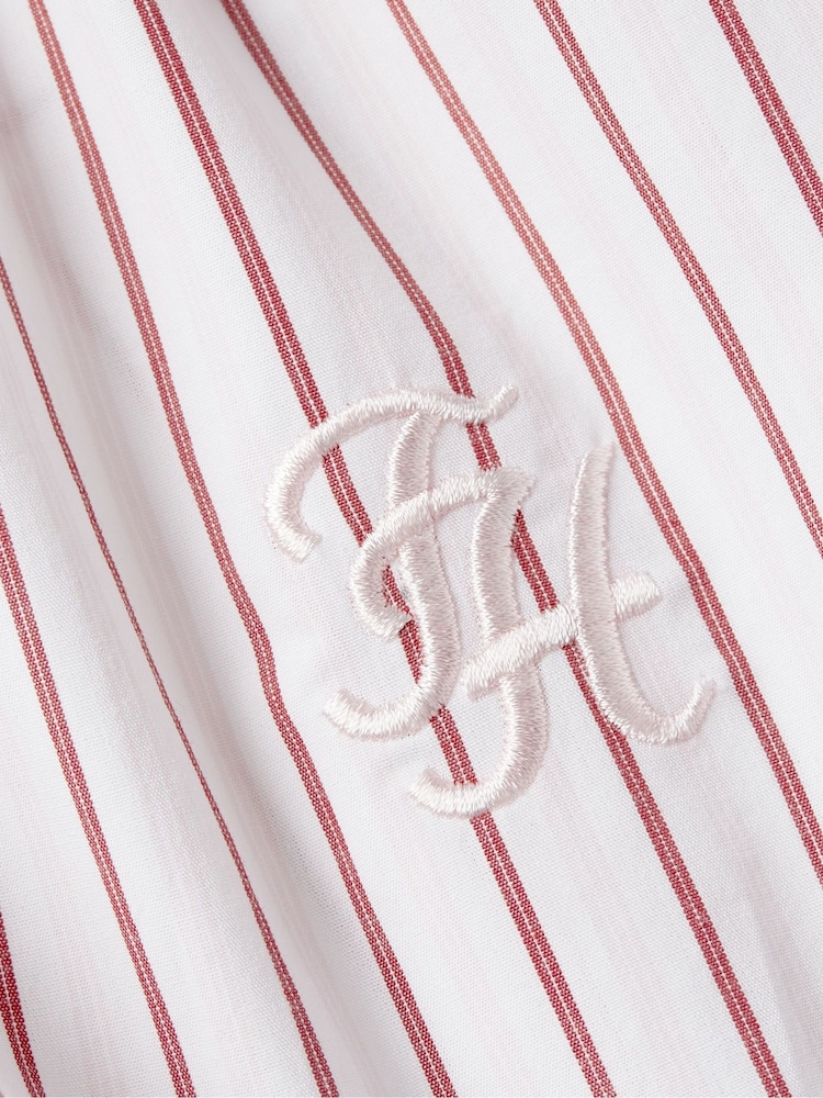 Tommy Hilfiger White Regular Fit Stripe Shirt - Image 6 of 6 Tommy Hilfiger White Regular Fit Stripe Shirt - Image 6 of 6