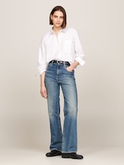 Tommy Hilfiger White Easy Fit Stitch Shirt - Image 1 of 5