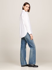 Tommy Hilfiger White Easy Fit Stitch Shirt - Image 2 of 5