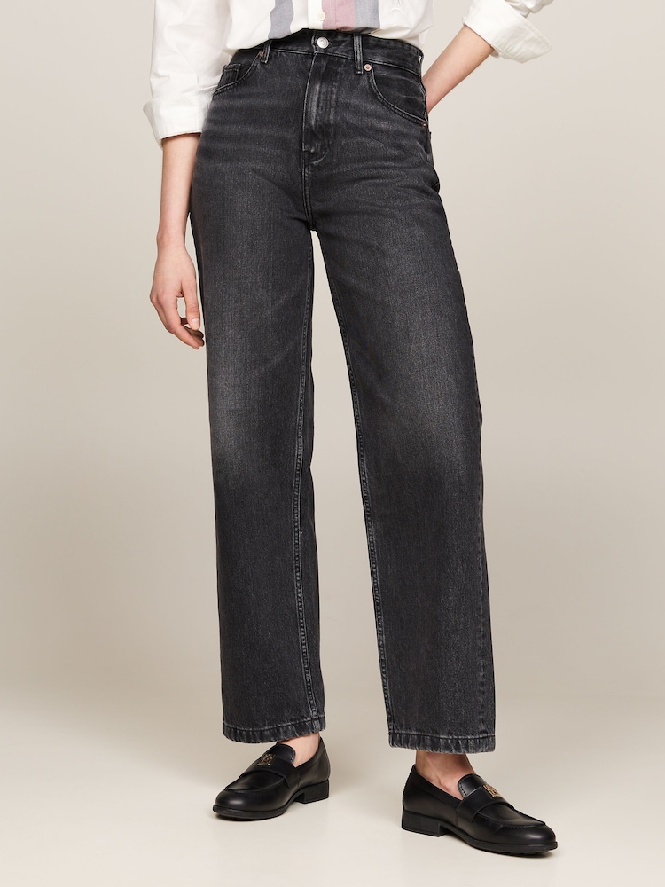 Tommy Hilfiger Black Relaxed Straight Jeans - Image 1 of 4