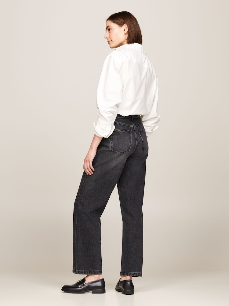 Tommy Hilfiger Black Relaxed Straight Jeans - Image 2 of 4
