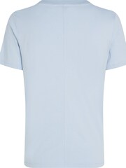 Tommy Hilfiger Blue Regular Fit Script Crew Neck 100% Cotton T-Shirt - Image 2 of 3
