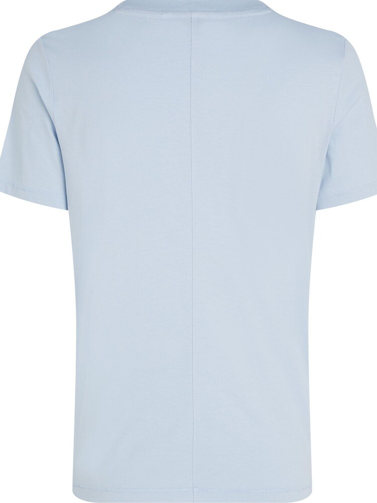 Tommy Hilfiger Blue Regular Fit Script Crew Neck 100% Cotton T-Shirt - Image 2 of 3