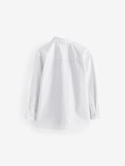 White Relaxed Fit Long Sleeve Oxford Shirt (3-16yrs) - Image 2 of 4