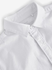 White Relaxed Fit Long Sleeve Oxford Shirt (3-16yrs) - Image 3 of 4