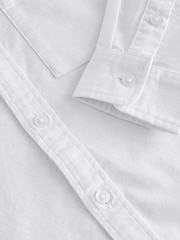 White Relaxed Fit Long Sleeve Oxford Shirt (3-16yrs) - Image 4 of 4