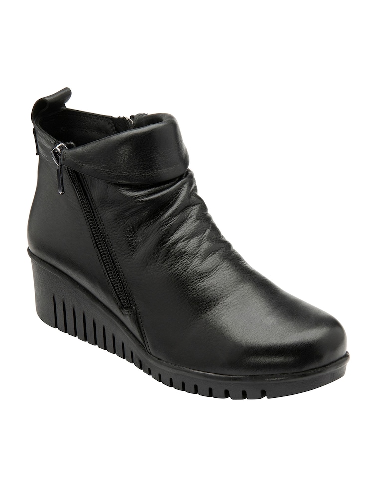 Lotus Black Ankle Boots - Image 1 of 4