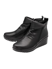 Lotus Black Ankle Boots - Image 2 of 4