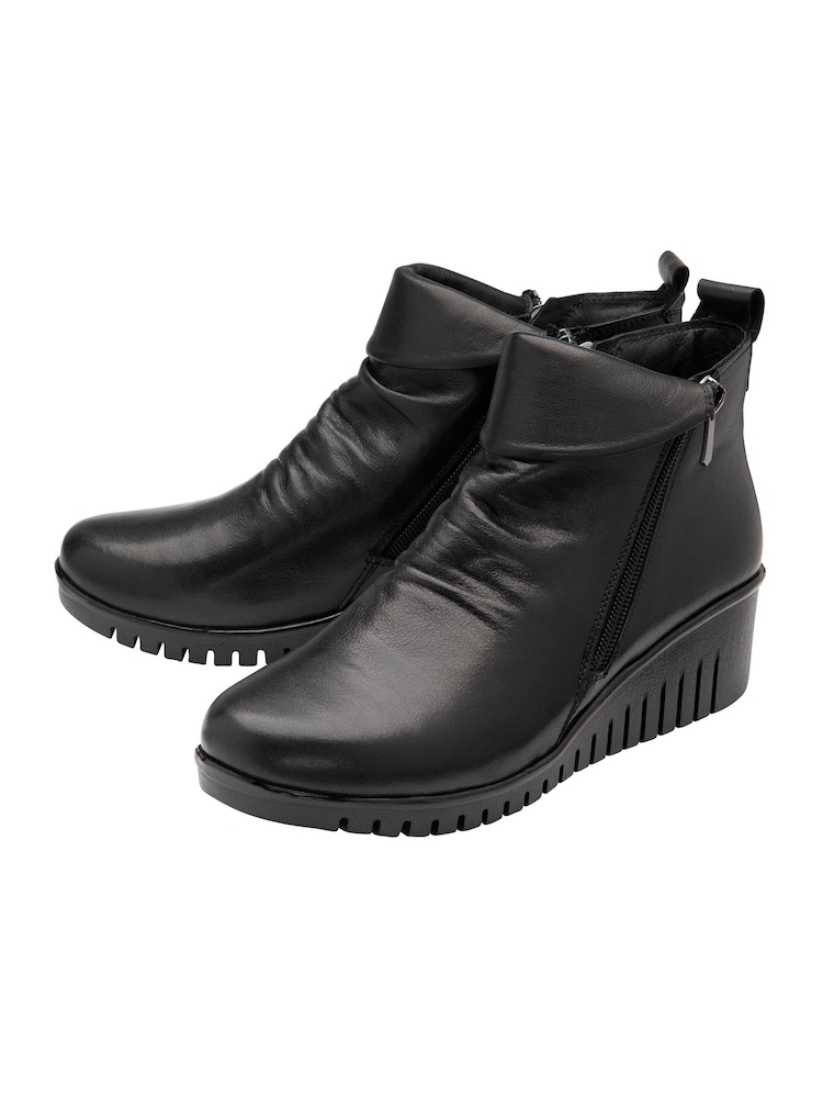 Lotus Black Ankle Boots - Image 2 of 4