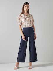 LK Bennett Nur Sailor Front Crop Trousers - Bild 1 von 3