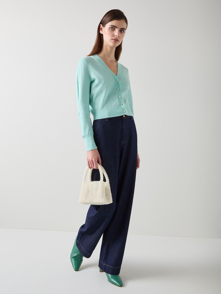 LK Bennett Green/Silver Coco Cardgian - Image 1 of 6