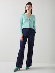 LK Bennett Green/Silver Coco Cardgian - Image 3 of 6