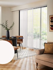 White Fiskar Made to Measure Vertical Blinds - Image 1 of 8