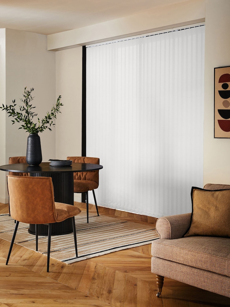 White Fiskar Made to Measure Vertical Blinds - Image 2 of 8