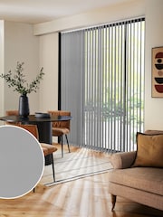 Grey Fiskar Made to Measure Vertical Blinds - Image 1 of 8