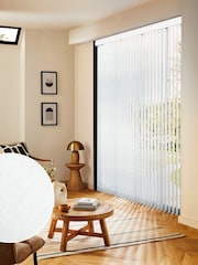 White Aver Made to Measure Vertical Blinds - Image 1 of 8