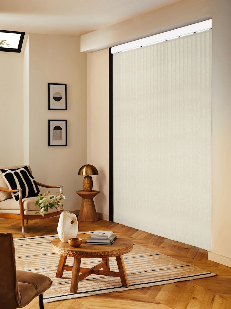 Cream Aver Made to Measure Vertical Blinds - Image 2 of 8