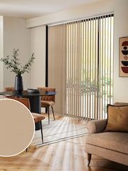 Cream Fiskar Made to Measure Vertical Blinds - Image 1 of 8