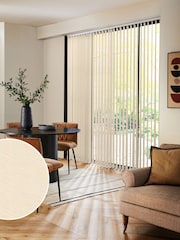 Cream Vodnar Made to Measure Vertical Blinds - Image 1 of 8