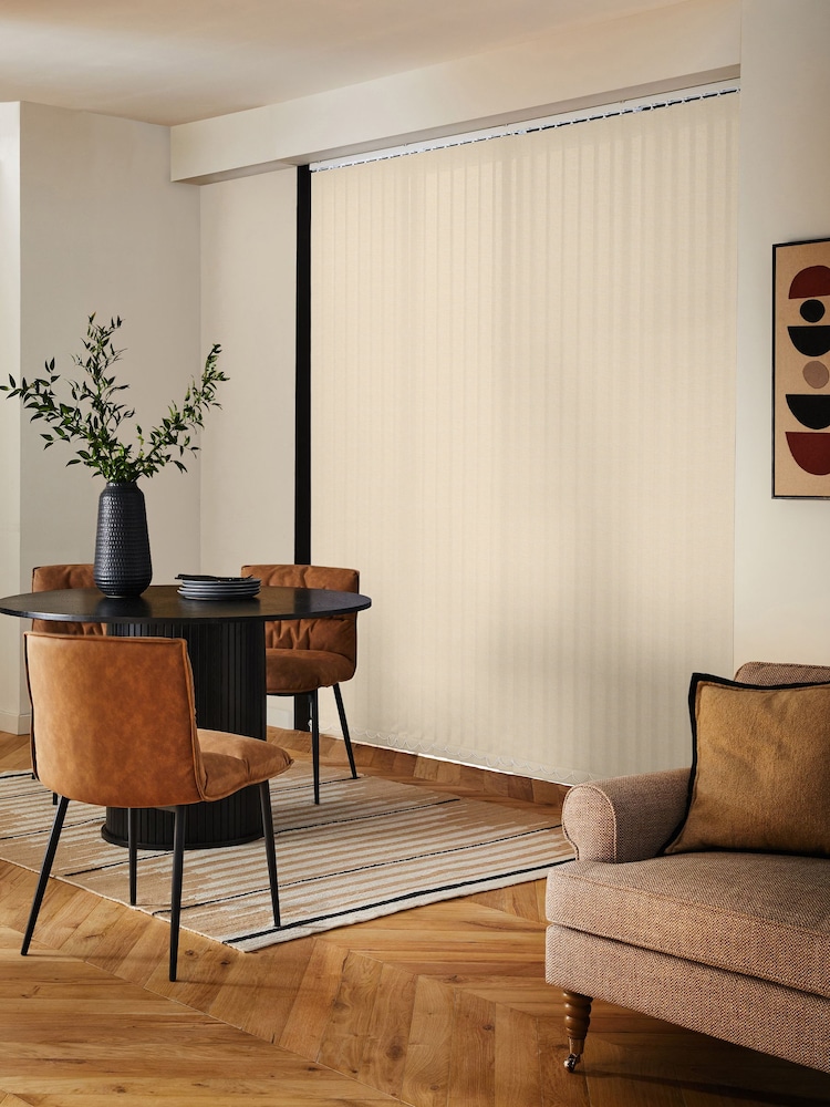 Cream Vodnar Made to Measure Vertical Blinds - Image 2 of 8