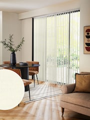 Cream Amori Made to Measure Vertical Blinds - Image 1 of 8
