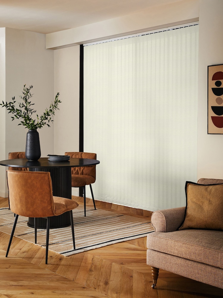 Cream Amori Made to Measure Vertical Blinds - Image 2 of 8