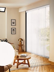 White Kassite Made to Measure Vertical Blinds - Image 1 of 8