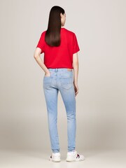 Tommy Jeans Blue Nora Skinny Jeans - Image 2 of 4