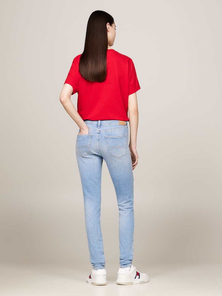 Tommy Jeans Blue Nora Skinny Jeans - Image 2 of 4
