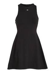 Tommy Jeans Black Fit N Flared Tank Dress - Image 4 of 6