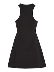 Tommy Jeans Black Fit N Flared Tank Dress - Image 5 of 6