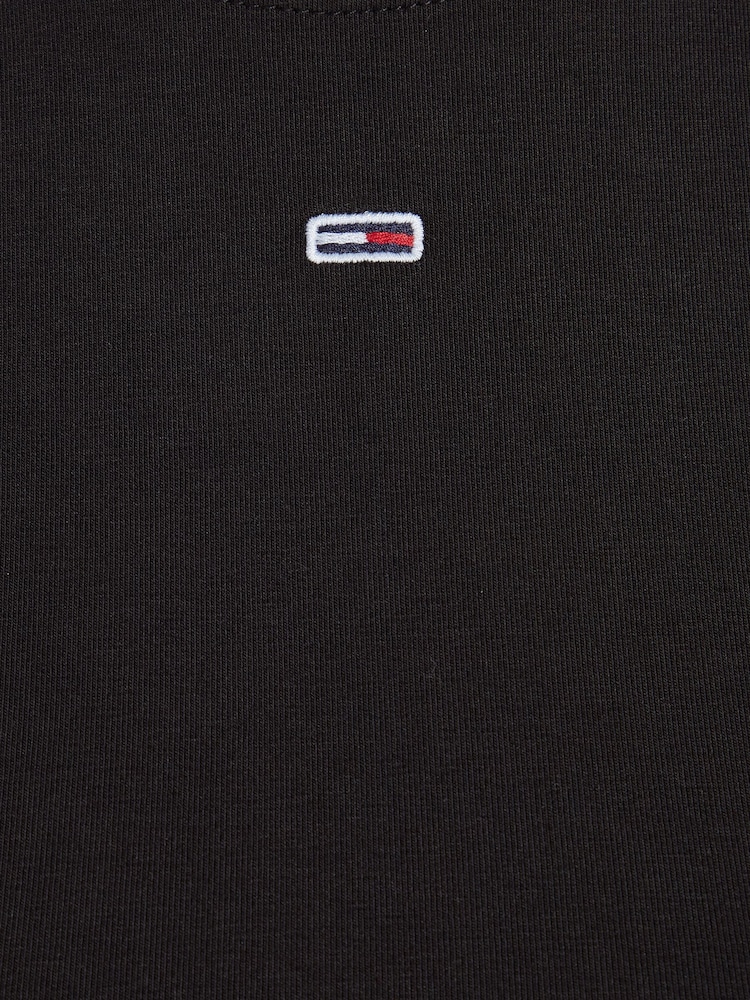 Tommy Jeans Black Fit N Flared Tank Dress - Image 6 of 6